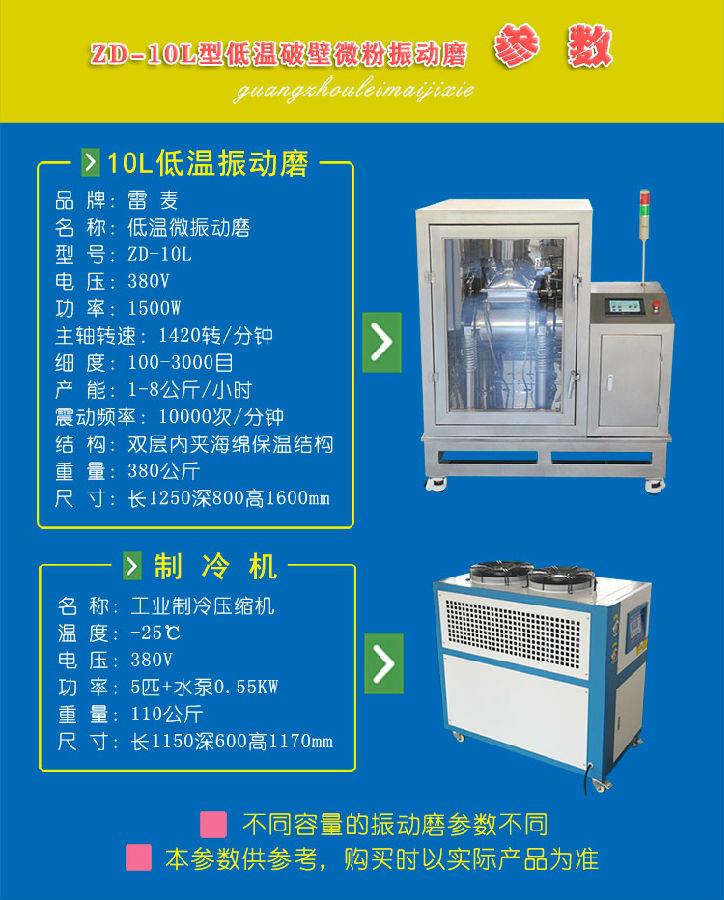 10升低溫振動磨